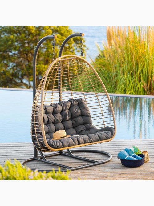 Fauteuil oeuf suspendu 2 places AJAR - Kiabi Fauteuil oeuf suspendu 2 places AJAR - Kiabi