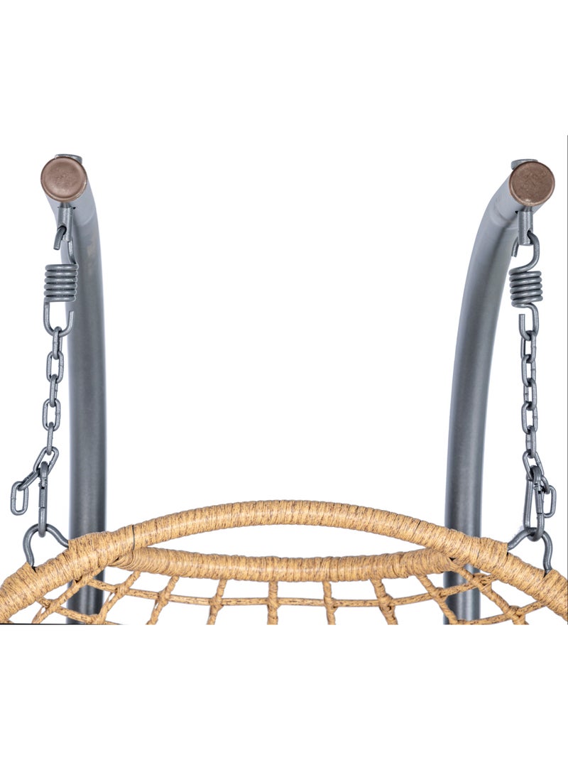Fauteuil oeuf suspendu 2 places AJAR Gris - Kiabi