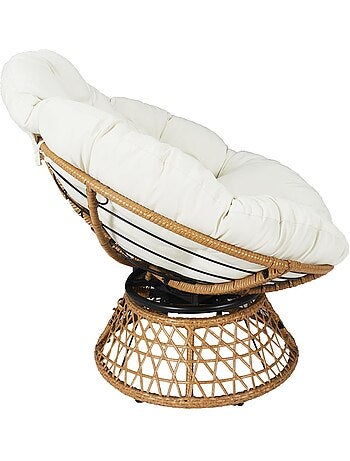 Fauteuil papasan avec assise pivotante CANCUN