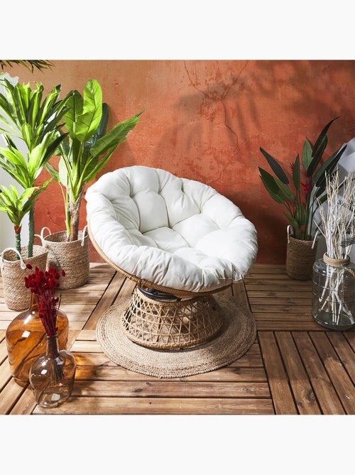 Fauteuil papasan avec assise pivotante CANCUN - Kiabi