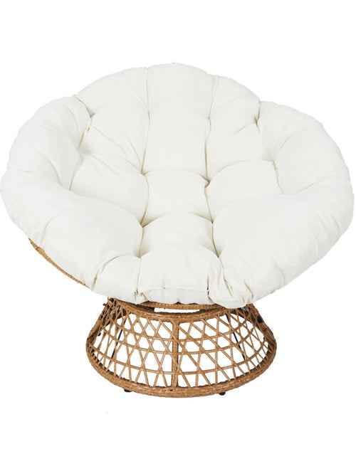 Fauteuil papasan avec assise pivotante CANCUN - Kiabi