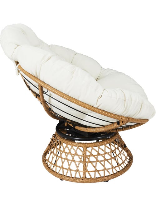 Fauteuil papasan avec assise pivotante CANCUN - Kiabi