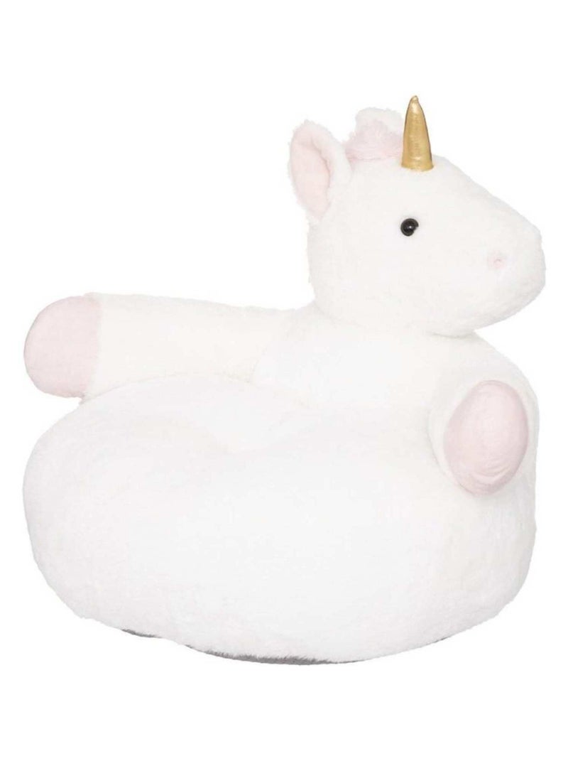 Fauteuil peluche Licorne Blanc - Kiabi