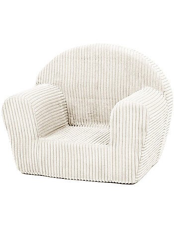 Fauteuil piqué enfant velours côtelé
