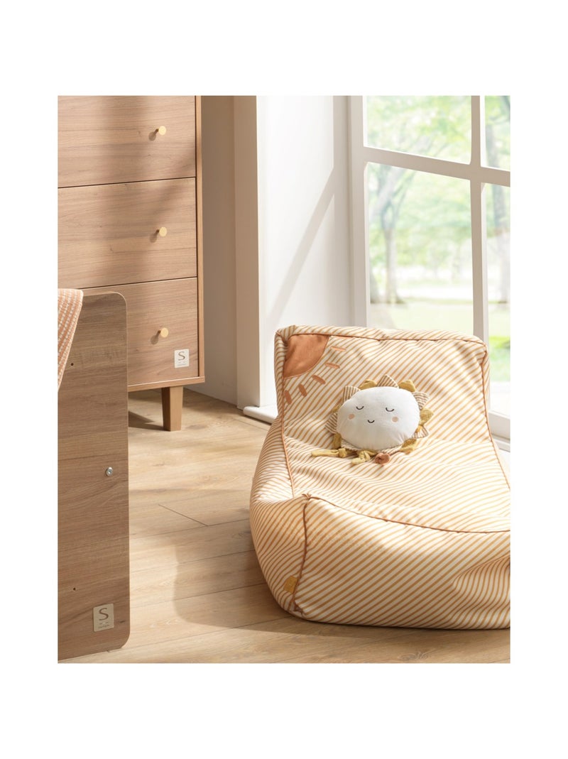 Fauteuil pouf en polyester - SAUTHON Blanc - Kiabi