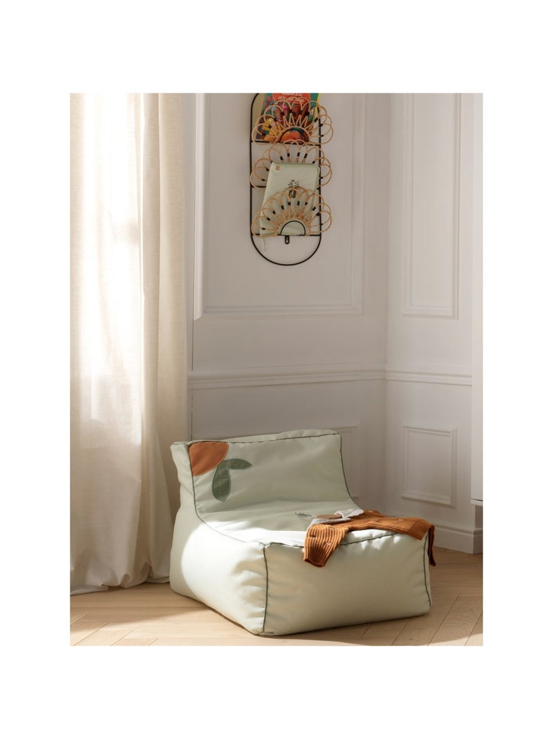 Fauteuil pouf en polyester - SAUTHON Vert tilleul - Kiabi