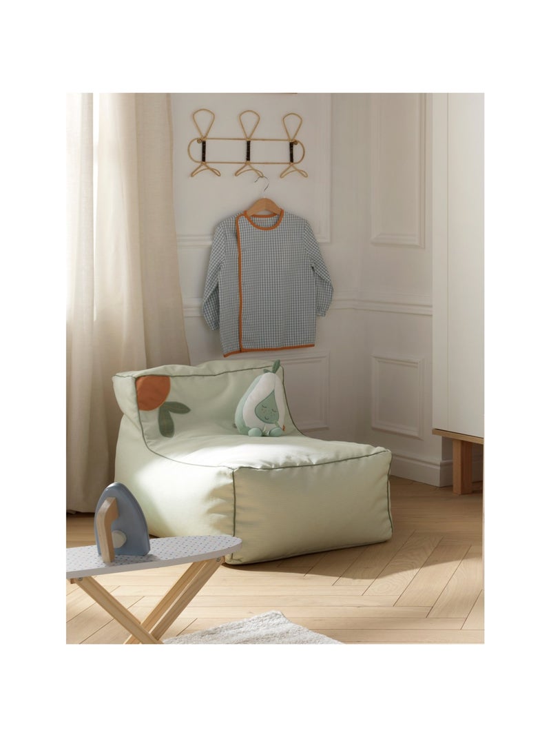 Fauteuil pouf en polyester - SAUTHON Vert tilleul - Kiabi