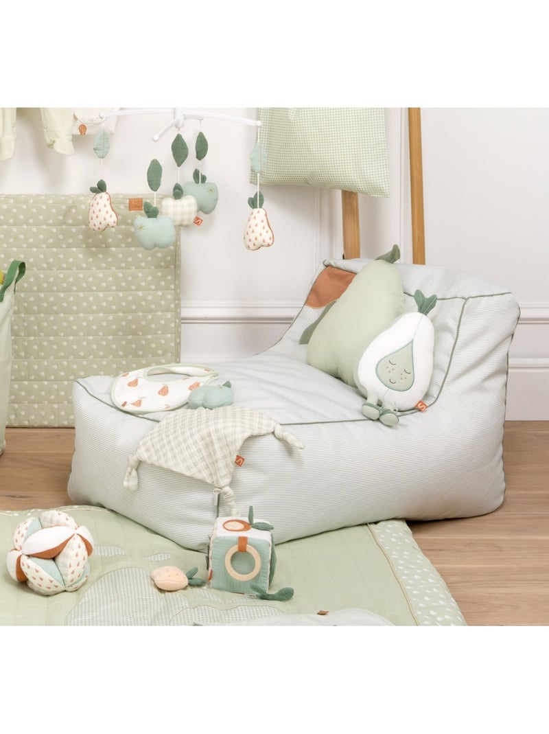 Fauteuil pouf en polyester - SAUTHON Vert tilleul - Kiabi