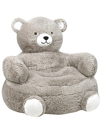 Fauteuil pouf peluche ours enfant