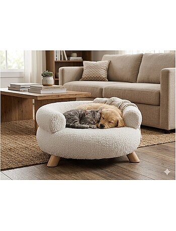 Fauteuil pour chien ou chat détente bouclette