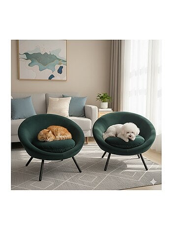 Fauteuil pour chien ou chat sofa vert