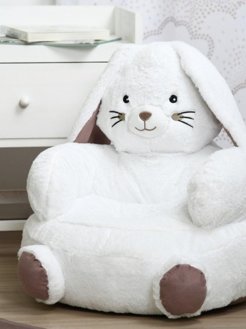 Fauteuil pour enfant BASILE forme pouf Blanc - Kiabi