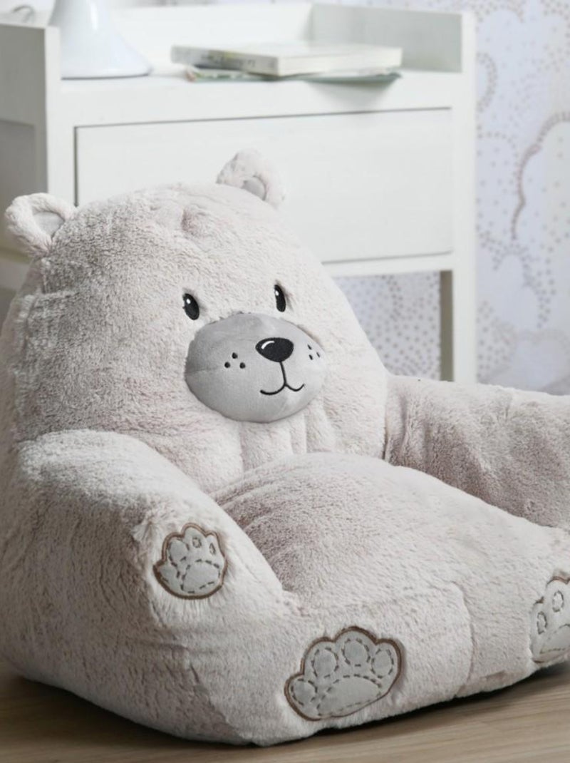 Fauteuil pour enfant JULES forme pouf Gris - Kiabi