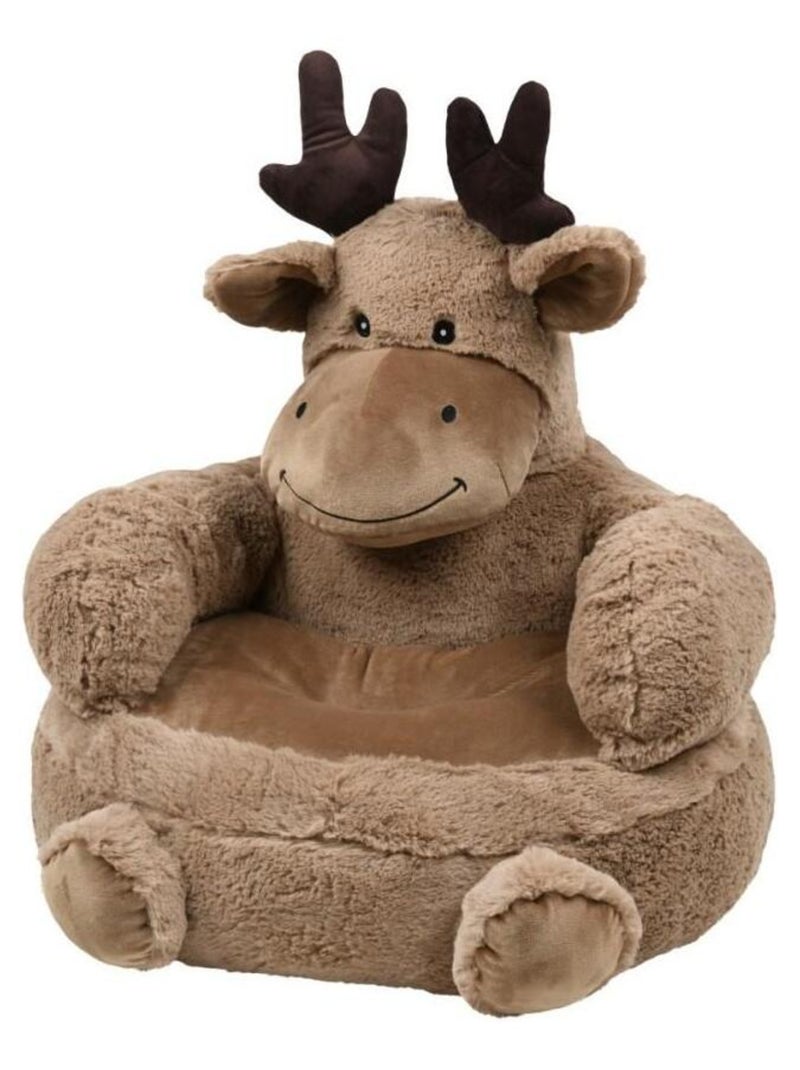 Fauteuil pour enfant SVEN forme pouf Marron - Kiabi