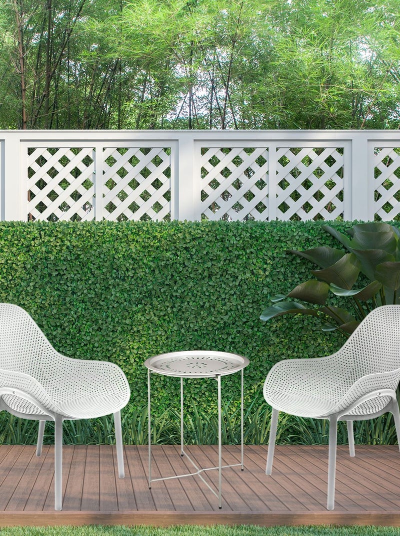 Fauteuil pour table de jardin design Malibu Blanc - Kiabi