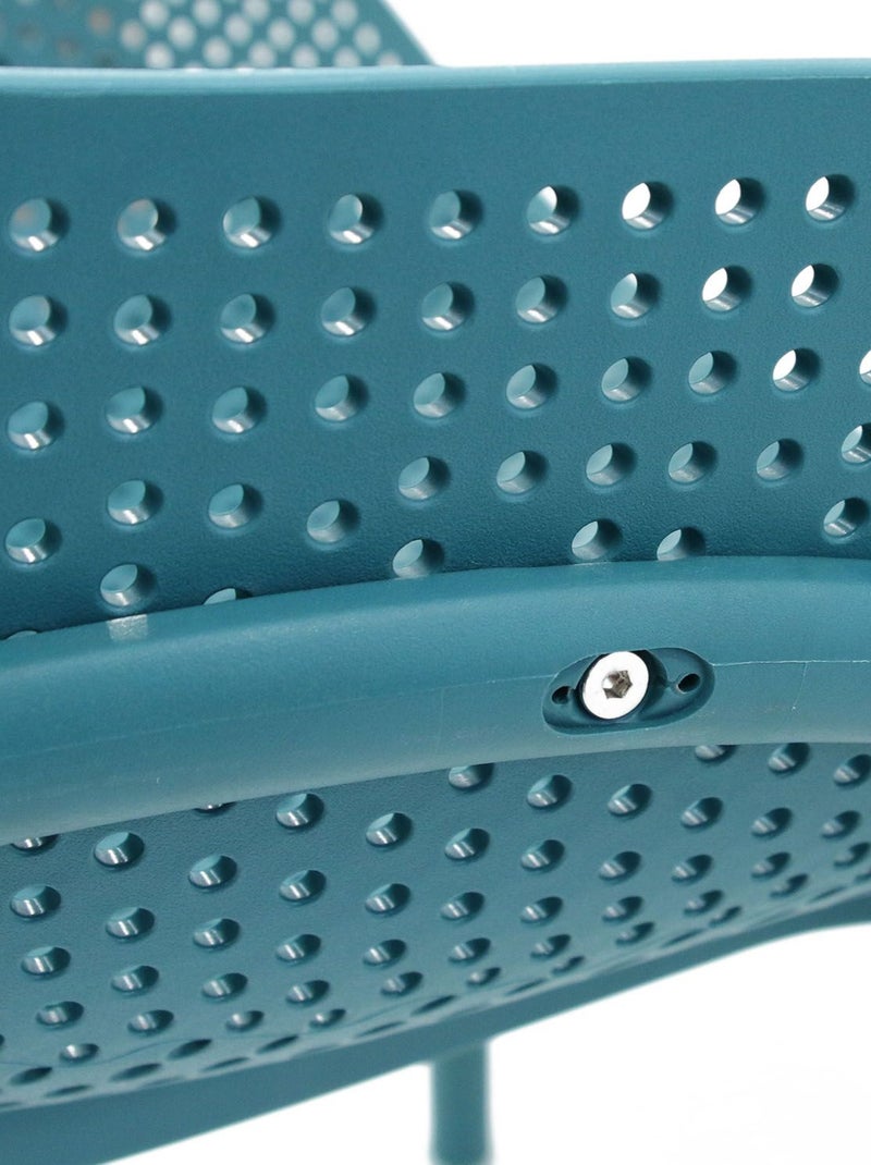 Fauteuil pour table de jardin design Malibu Bleu - Kiabi