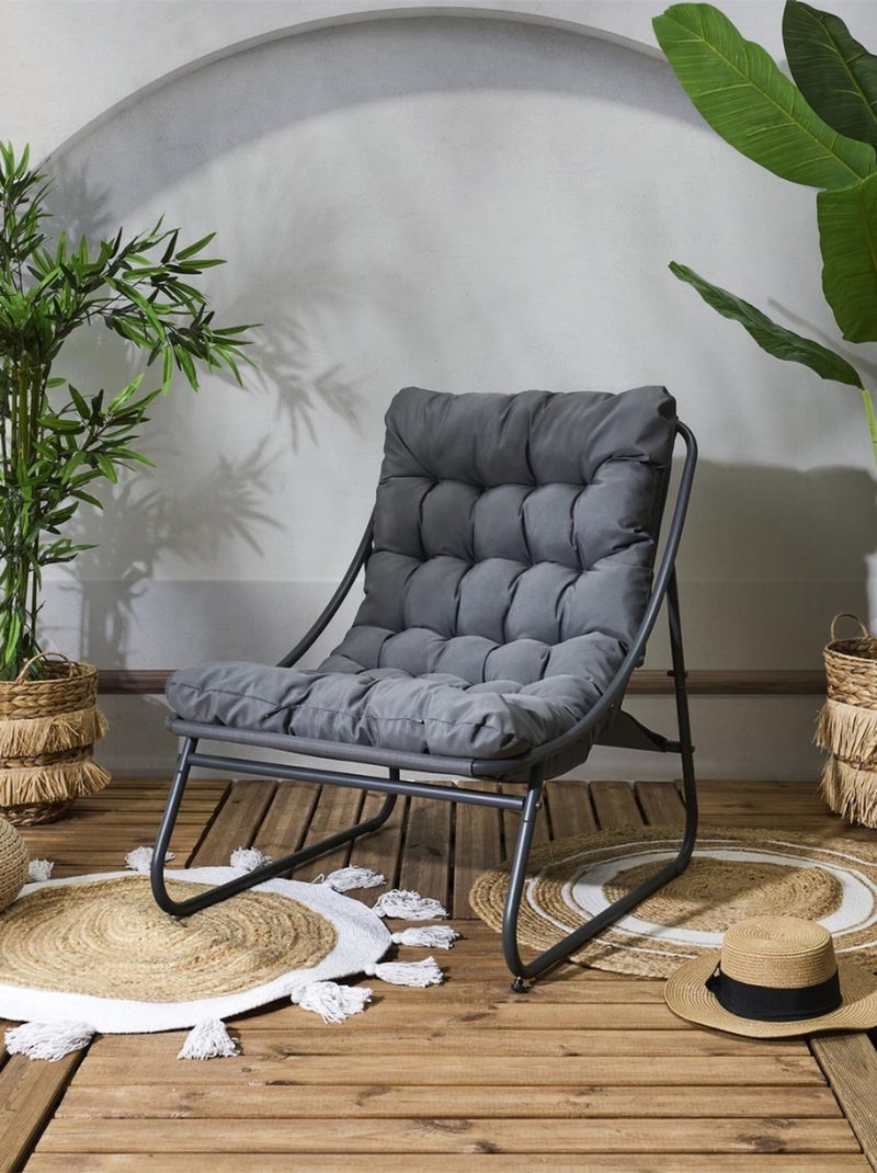 Fauteuil relax de détente DOLCE VITA Gris foncé - Kiabi