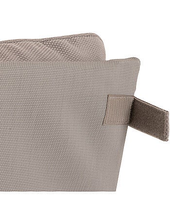 Fauteuil relax de jardin avec pouf en aluminium LAMBINIO