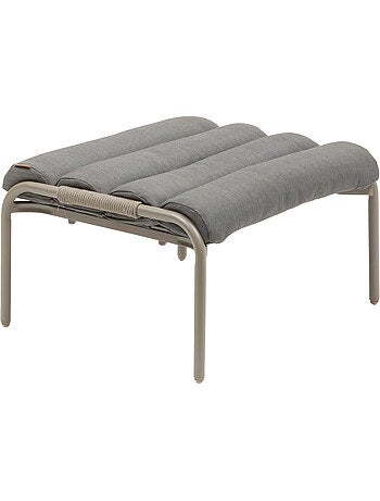 Fauteuil relax de jardin avec repose-pieds en acier SOLANI