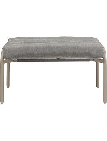 Fauteuil relax de jardin avec repose-pieds en acier SOLANI