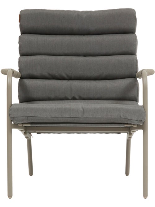 Fauteuil relax de jardin avec repose-pieds en acier SOLANI - Kiabi Fauteuil relax de jardin avec repose-pieds en acier SOLANI - Kiabi