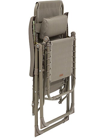 Fauteuil de jardin relax inclinable 5 positions et pliant en acier SILOS