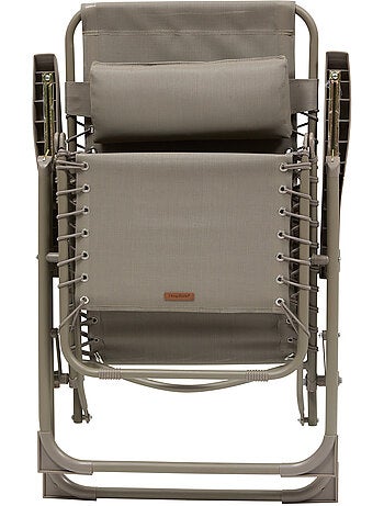 Fauteuil de jardin relax inclinable 5 positions et pliant en acier SILOS