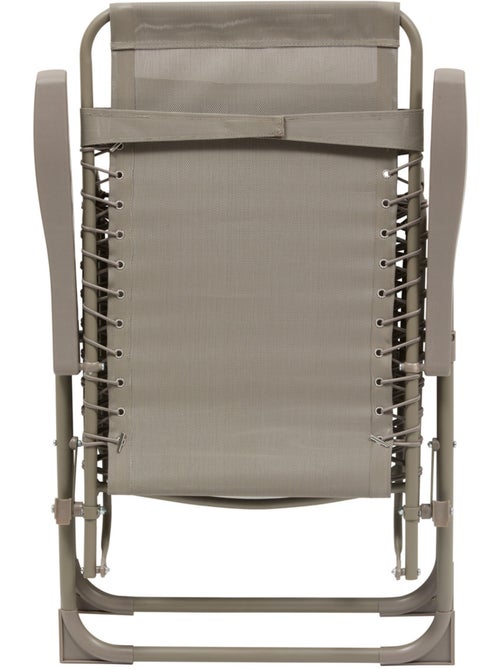 Fauteuil relax de jardin inclinable et pliant SILOS - Kiabi Fauteuil relax de jardin inclinable et pliant SILOS - Kiabi