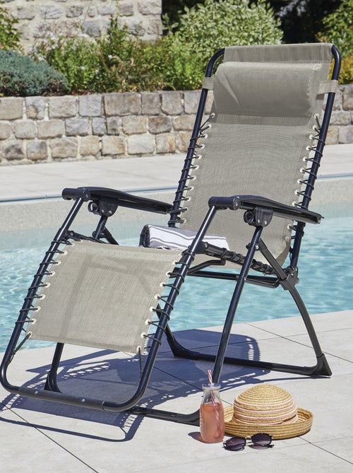 Fauteuil relax inclinable de jardin - Kiabi