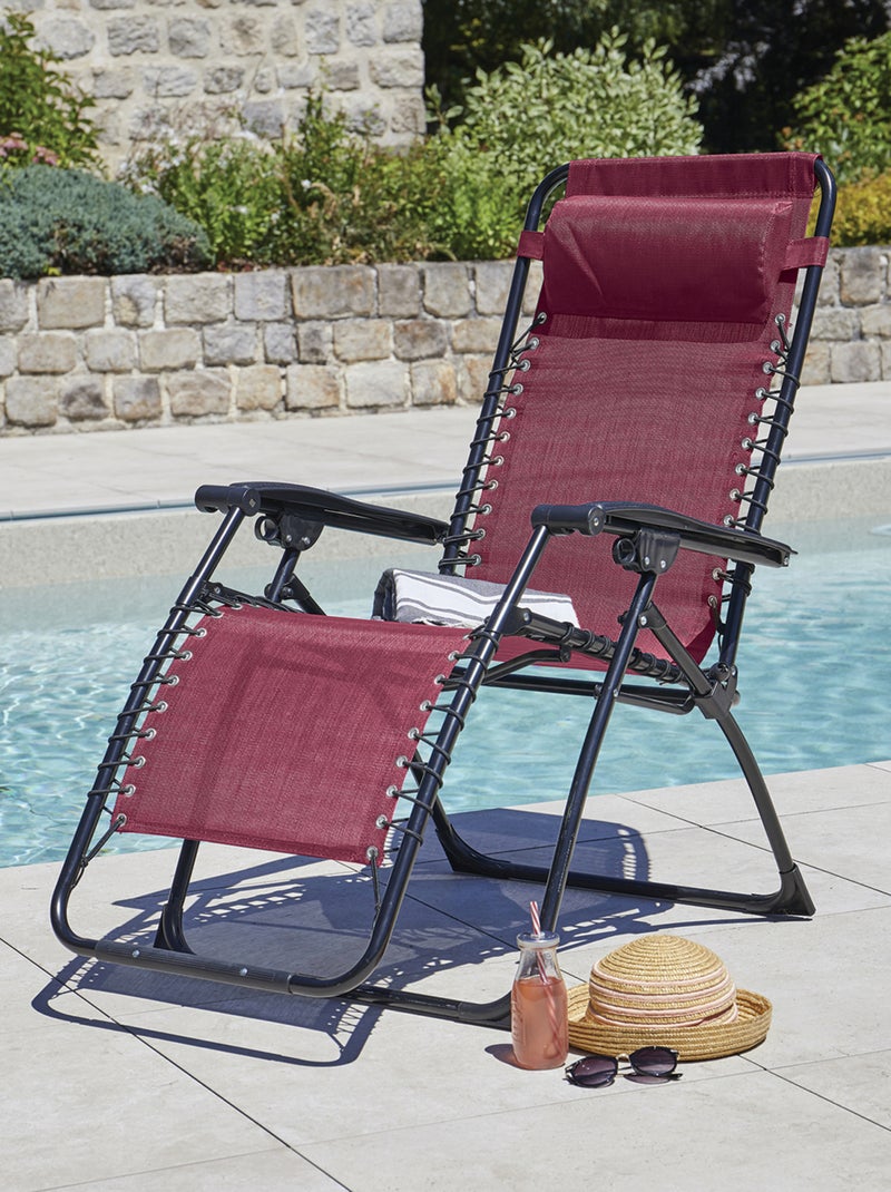 Fauteuil relax inclinable de jardin Bordeaux - Kiabi
