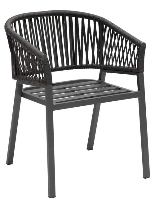 Fauteuil repas Oriengo aluminium et mailles tressées - Kiabi
