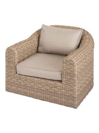 Fauteuil salon de jardin en résine tressée Moorea