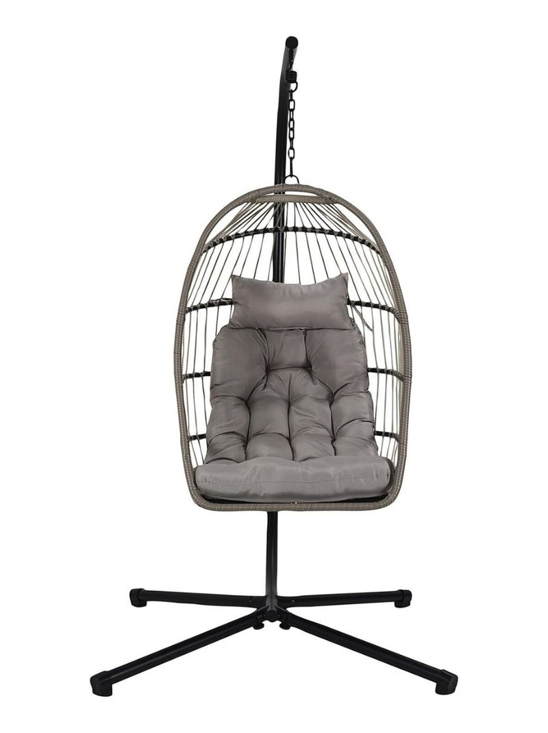 Fauteuil suspendu HANOI Gris foncé - Kiabi