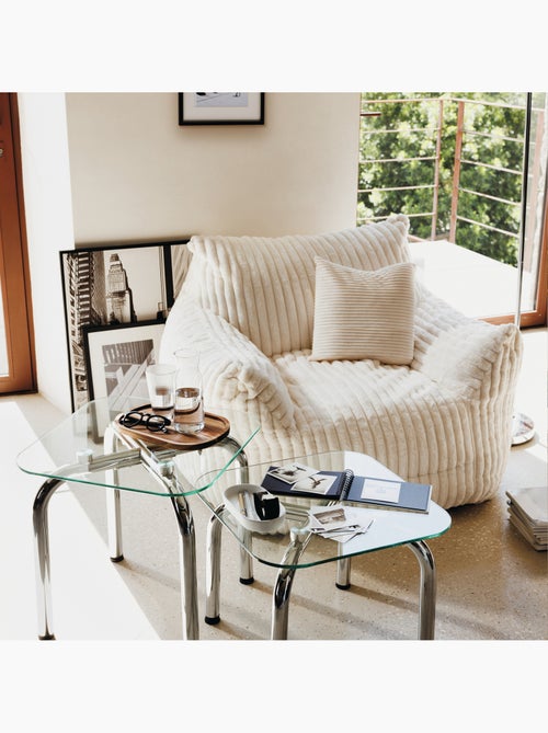 Fauteuil XL en velours côtelé - Kiabi Fauteuil XL en velours côtelé - Kiabi