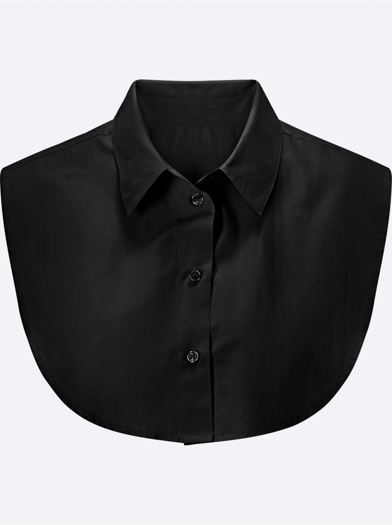 Faux col à patte de boutonnage à porter sous un pull - taille standard - moda vilona Noir - Kiabi