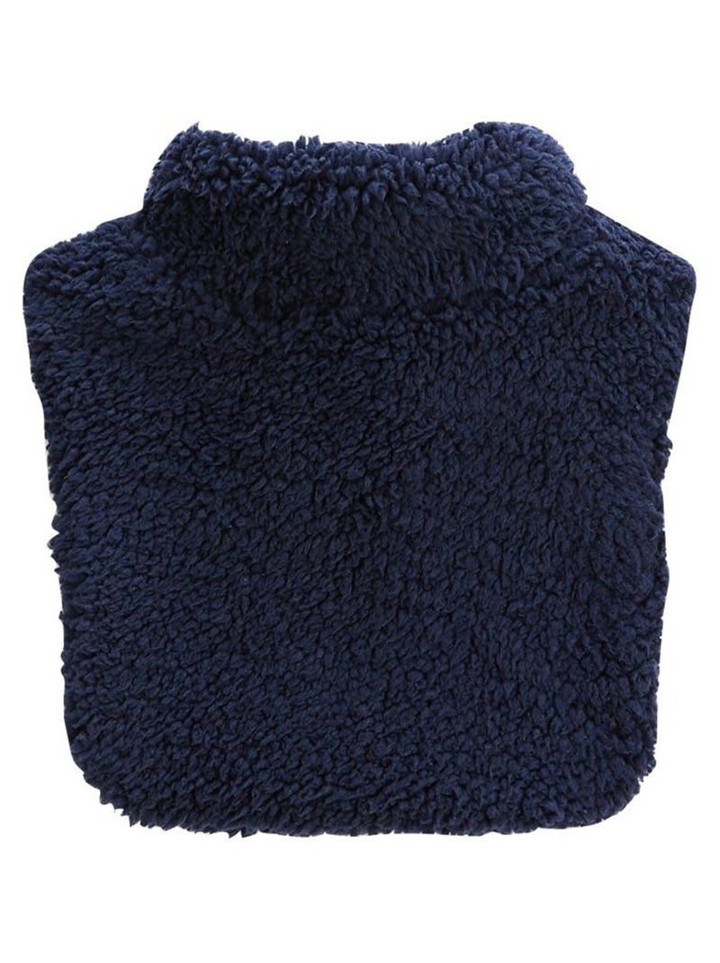 Faux col zippé enfant en sherpa Anouk Bleu - Kiabi