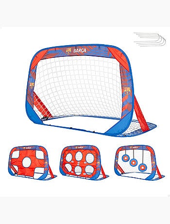 Fc barcelona but pop-up 4 en 1 avec jeu de fléchettes 120x80x80 cm