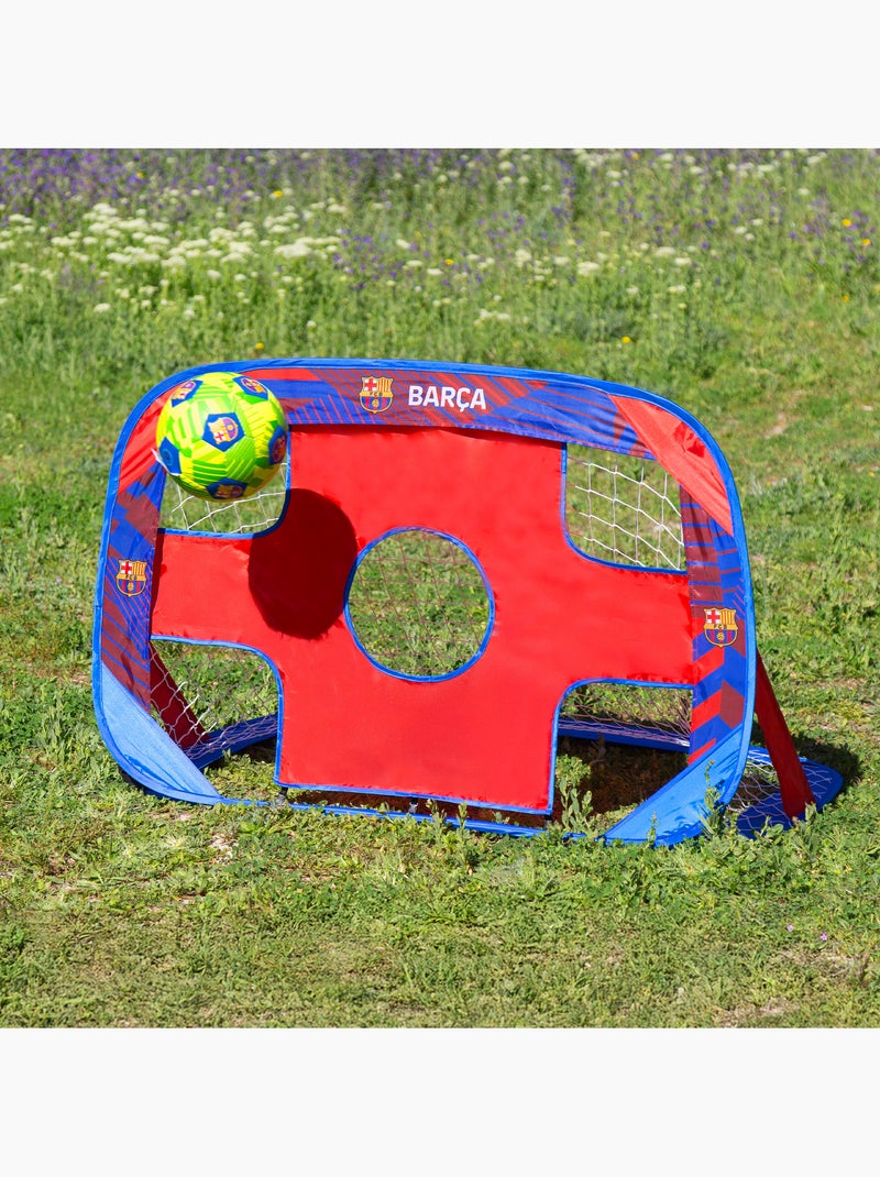 Fc barcelona but pop-up 4 en 1 avec jeu de fléchettes 120x80x80 cm N/A - Kiabi