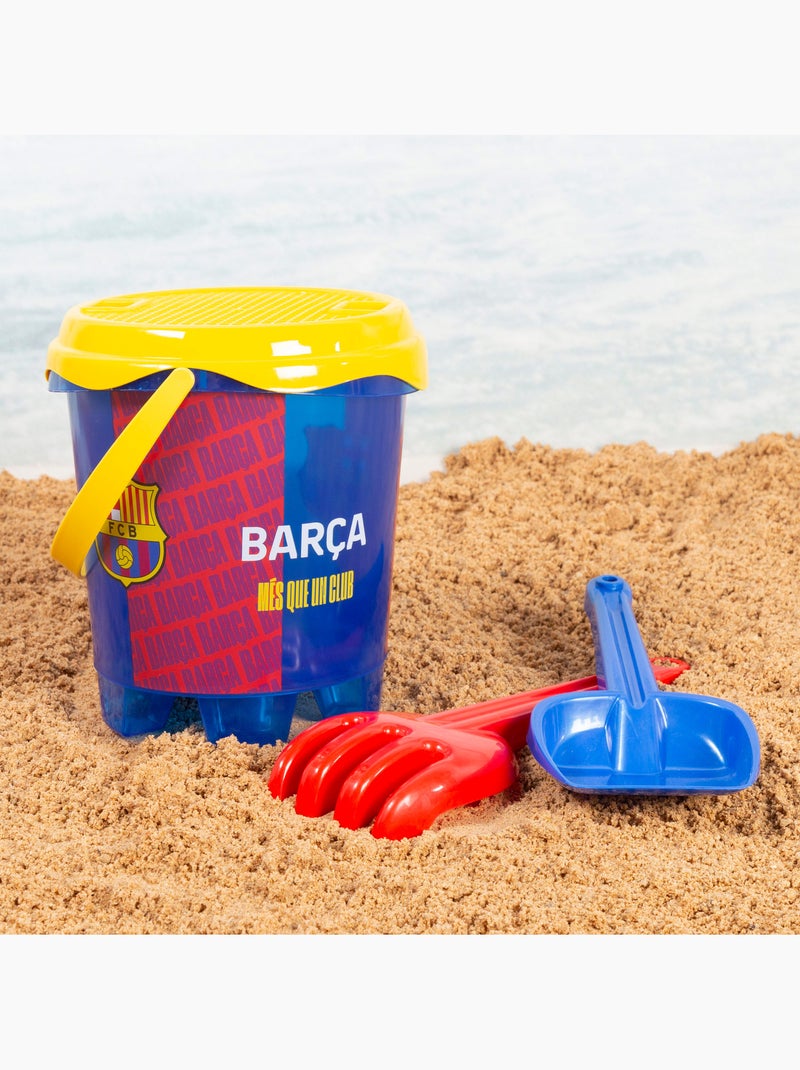 Fc barcelona cube de plage avec ballon de l'équipe et accessoires N/A - Kiabi