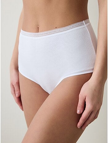 Femme easy trim taille haute en coton penti
