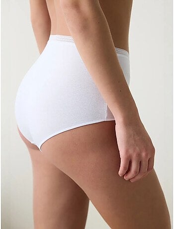 Femme easy trim taille haute en coton penti