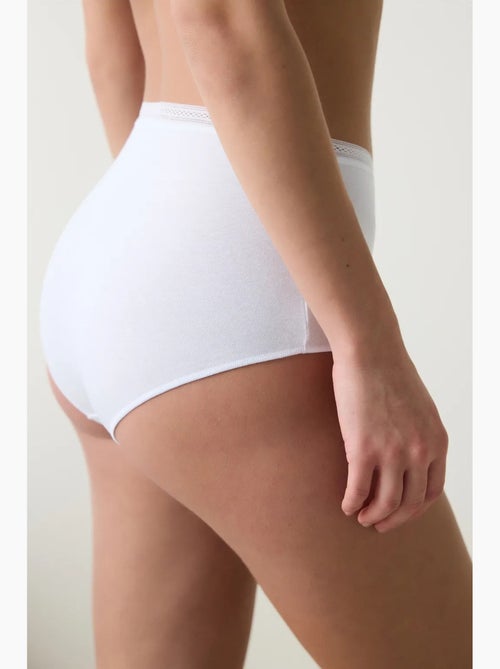 Femme easy trim taille haute en coton penti - Kiabi Femme easy trim taille haute en coton penti - Kiabi