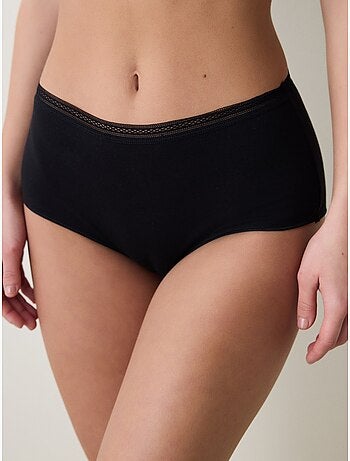 Femme easy trim taille haute en coton penti