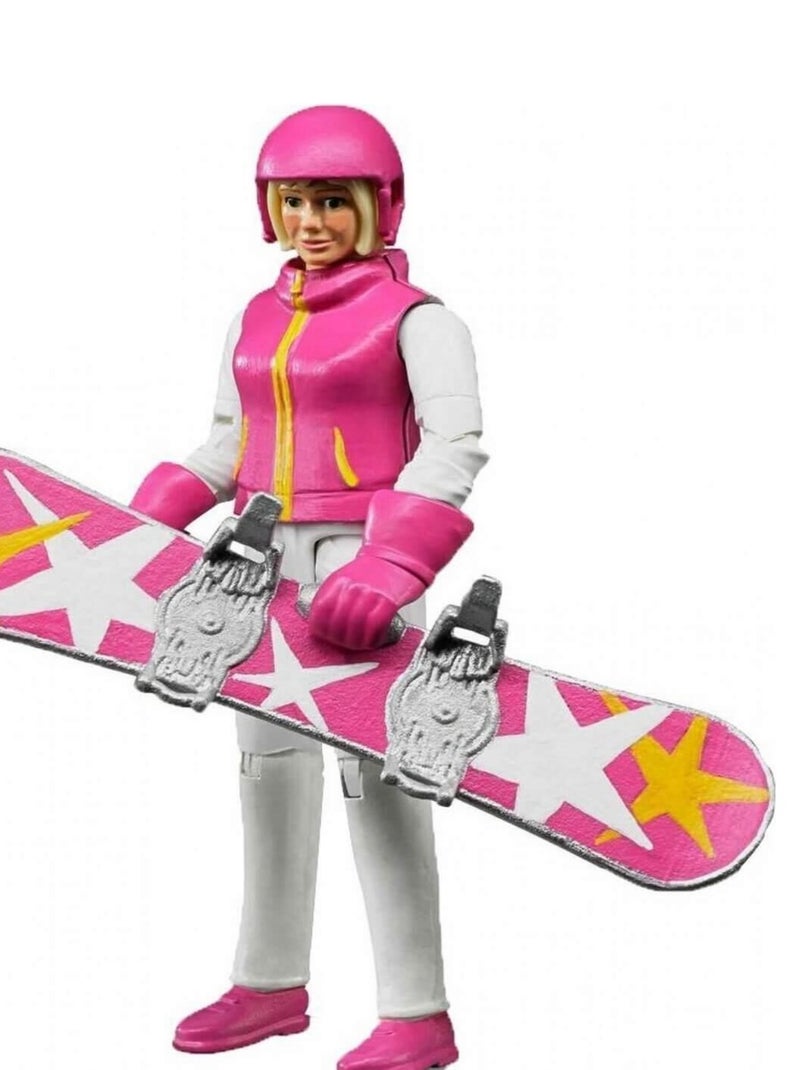 Femme en Snowboard avec accessoires N/A - Kiabi