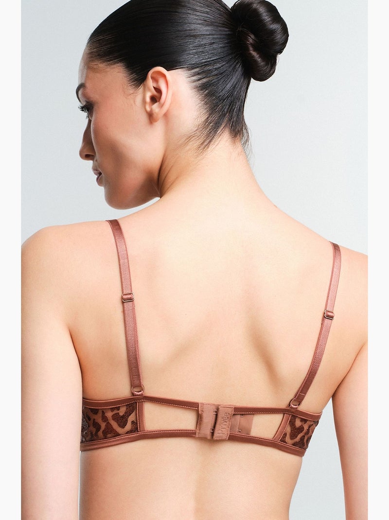 Fera body en dentelle soutien-gorge penti Marron - Kiabi