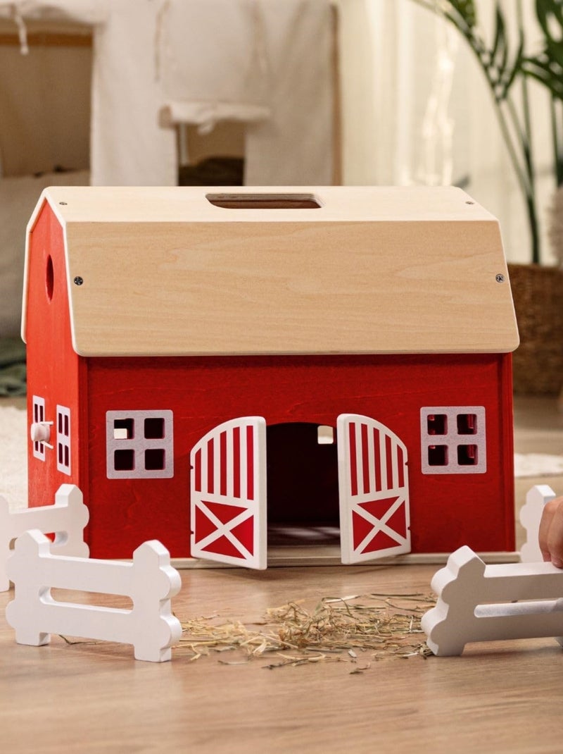 Ferme en bois Rouge - Kiabi