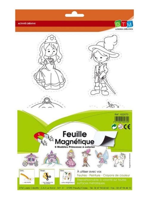 feuille magnetique princesse - Kiabi