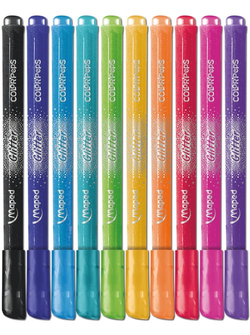 Feutres de coloriage glitter - Kiabi
