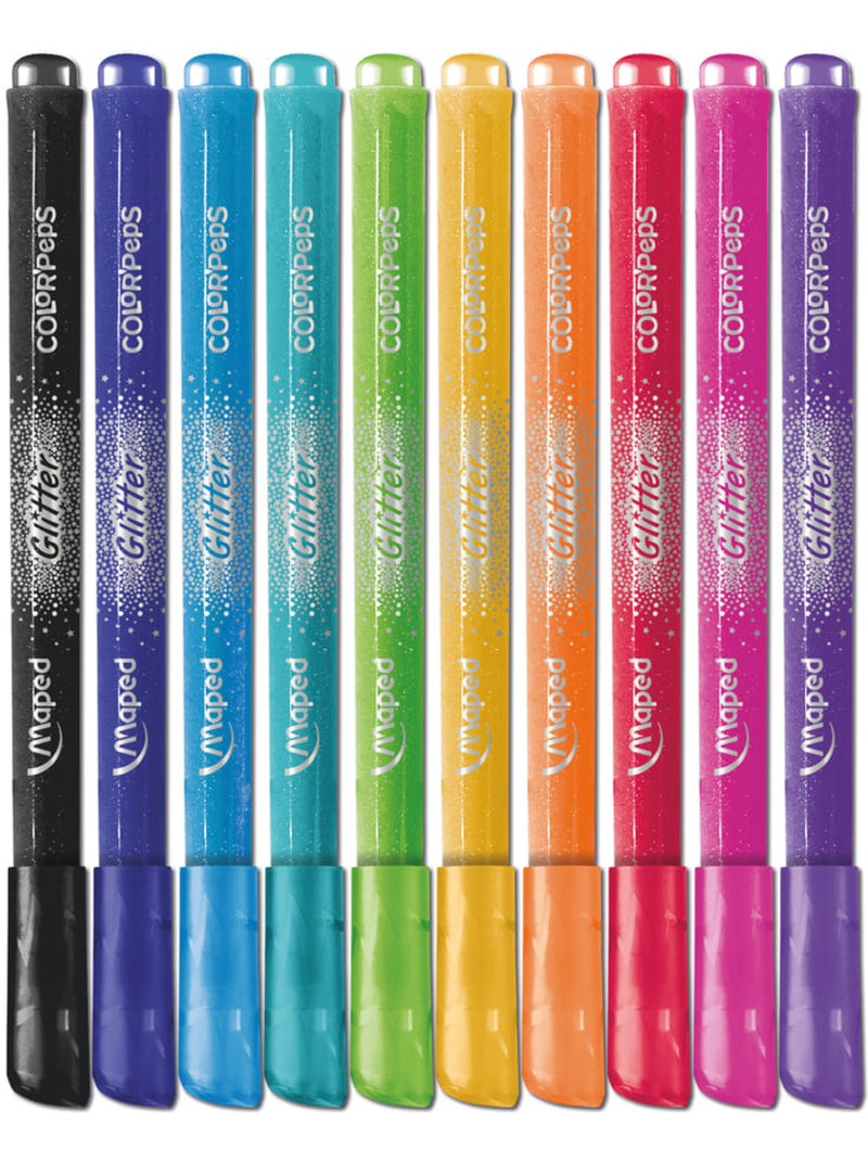 Feutres de coloriage glitter N/A - Kiabi