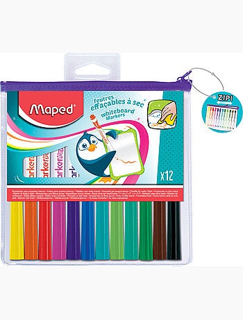 Feutres effaçables à sec marker peps fun
